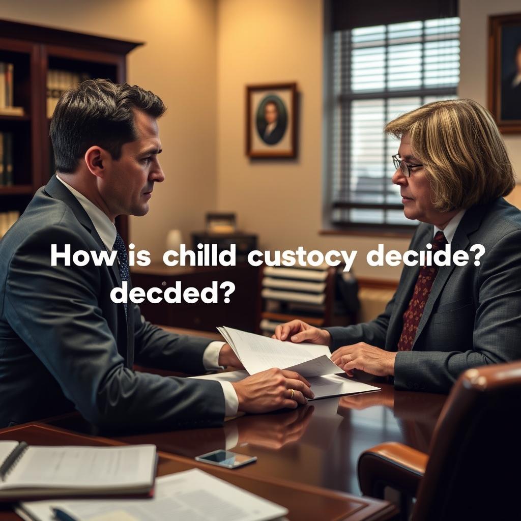 How is child custody decided in Culpeper County