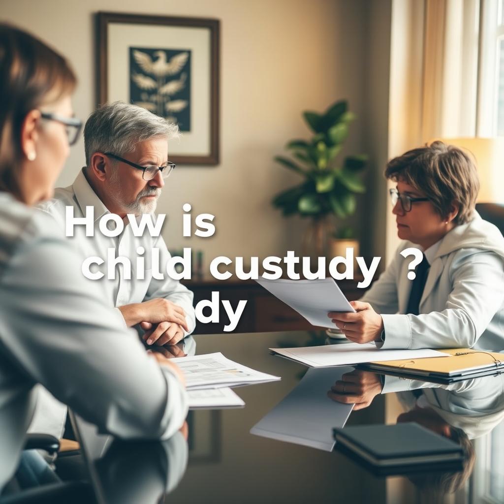 How is child custody decided in Hunterdon County
